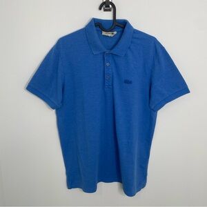 Lacoste Vintage Made in USA Short Sleeve Polo Shirt Blue L